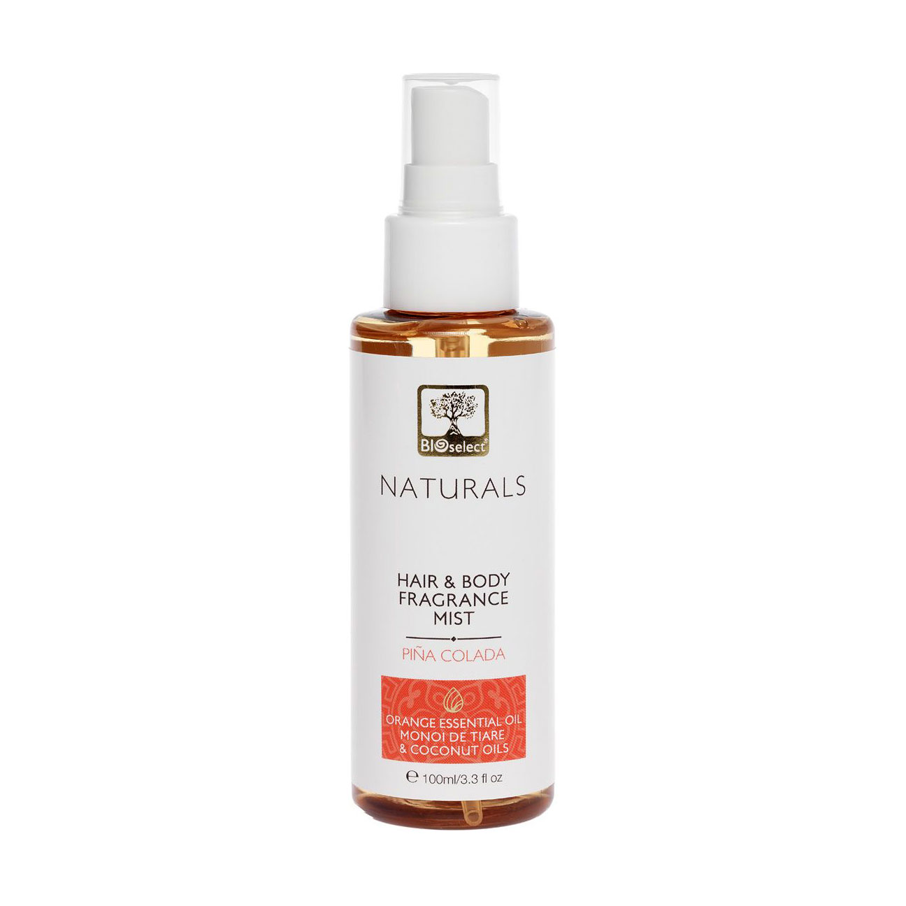 Парфумований міст для волосся та тіла BIOselect Naturals Hair &amp; Body Fragrance Mist Піна колада, 100 мл